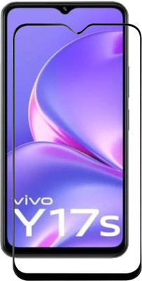 BRENZZ Edge To Edge Tempered Glass for Vivo Y17s(Pack of 1)