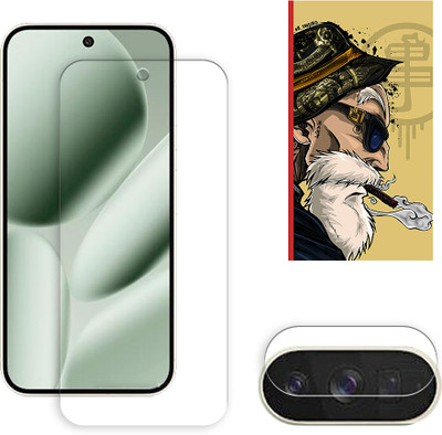 SOMTONE Edge To Edge Tempered Glass for Google Pixel 10 Pro XL 5G Tempered Glass Screen Protector | Anti-Scratch | Edge to Edge Full Coverage | 9H Hardness ( 1 FRONT SCREEN GUARD + 1 CAMERA LENS PROTECTOR + 1 FREE BACK EMBOSSED SKIN001 )(Pack of 1)