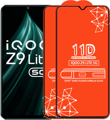 Qyist Edge To Edge Tempered Glass for IQOO Z9 LITE 5G(Pack of 2)