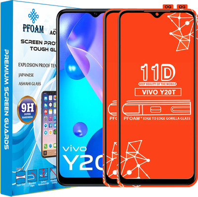 PFOAM Edge To Edge Tempered Glass for VIVO Y20T(Pack of 2)