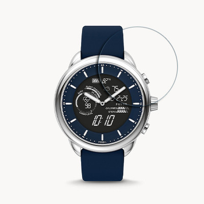 ARBAN Edge To Edge Tempered Glass for FOSSIL Gen 6 Wellness Edition Hybrid 1.1 inch SMARTWATCH SCREEN GUARD(Pack of 1)