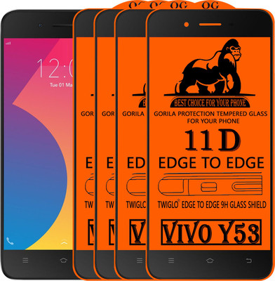 TWIGLO Edge To Edge Tempered Glass for VIVO Y53(Pack of 4)