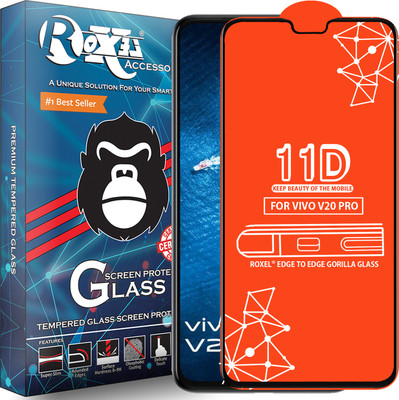 Roxel Edge To Edge Tempered Glass for Vivo V20 Pro(Pack of 1)