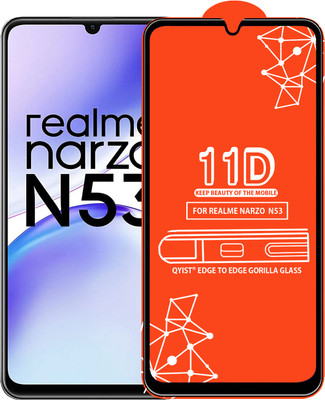 Qyist Edge To Edge Tempered Glass for REALME NARZO N53(Pack of 1)