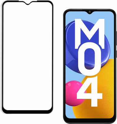 Knotyy Edge To Edge Tempered Glass for SAMSUNG Galaxy M04, Samsung M04(Pack of 1)