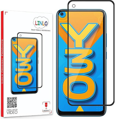 iCopertina Edge To Edge Tempered Glass for VIVO Y30(Pack of 1)