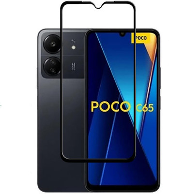 TopTrends Edge To Edge Tempered Glass for POCO C65 / Redmi 13C 4g With Easy Installation Kit(Pack of 1)