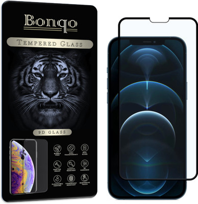 Bonqo Edge To Edge Tempered Glass for Apple iPhone 12 Pro(Pack of 1)
