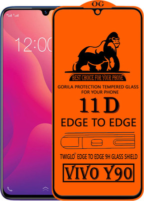 11D Edge To Edge Tempered Glass for VIVO Y90(Pack of 1)