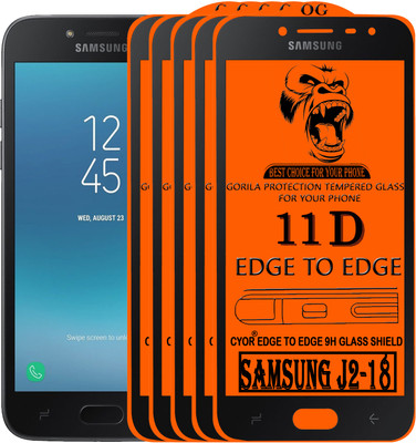 CYOR Edge To Edge Tempered Glass for SAMSUNG J2-18(Pack of 5)