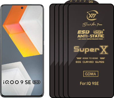GDMA Edge To Edge Tempered Glass for iQOO 9 SE(Pack of 5)