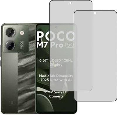 VAYUVAULT Edge To Edge Tempered Glass for POCO M7 Pro 5G(Pack of 2)