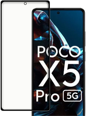 ChutPutMart Edge To Edge Tempered Glass for Poco X5 Pro 5G(Pack of 1)