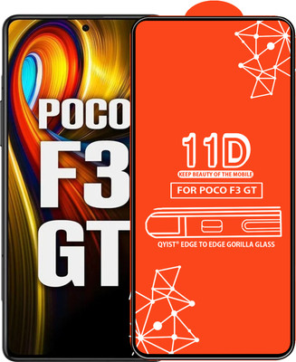 Qyist Edge To Edge Tempered Glass for Poco F3 Gt 5G(Pack of 1)
