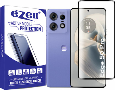 eZell Edge To Edge Tempered Glass for MOTOROLA EDGE 50 PRO 5G(Pack of 1)