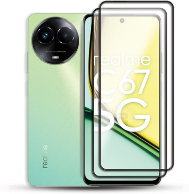 PROACCS Edge To Edge Tempered Glass for Realme C67 5G(Pack of 2)