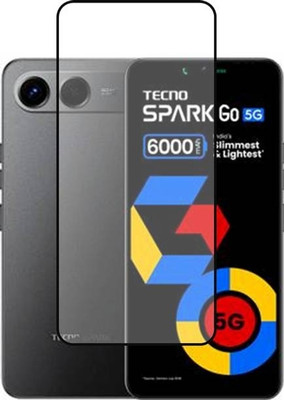 VDAT Edge To Edge Tempered Glass for Tecno Spark Go 5G, Tecno Spark Go(Pack of 1)