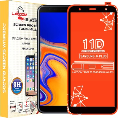 Laxdom Edge To Edge Tempered Glass for SAMSUNG GALAXY J4 PLUS(Pack of 1)