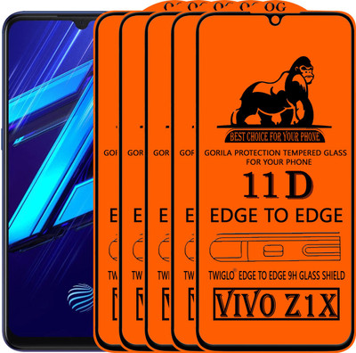 TWIGLO Edge To Edge Tempered Glass for VIVO Z1X(Pack of 5)