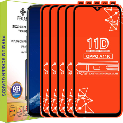 PFOAM Edge To Edge Tempered Glass for OPPO A11K(Pack of 5)