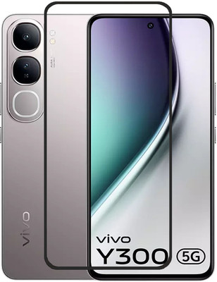 BRENZZ Edge To Edge Tempered Glass for Vivo Y300 5G, vivo y300 5G, Vivo Y300(Pack of 1)