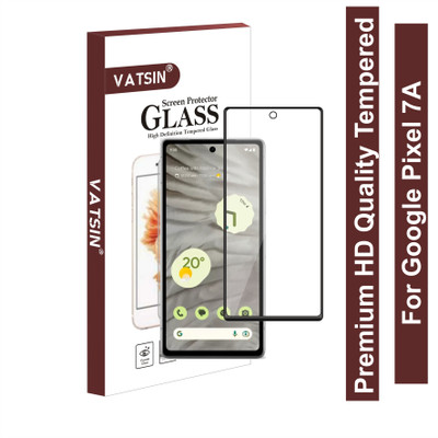 Vatsin Edge To Edge Tempered Glass for Google Pixel 7A, Primium Quality HD Tempered Glass for Google Pixel 7A(Pack of 1)