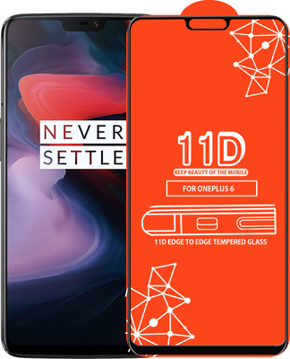 Qyist Edge To Edge Tempered Glass for OnePlus 6(Pack of 1)