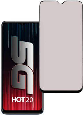 KARTRAY Edge To Edge Tempered Glass for Infinix Hot 20 5G, Matt(Pack of 1)