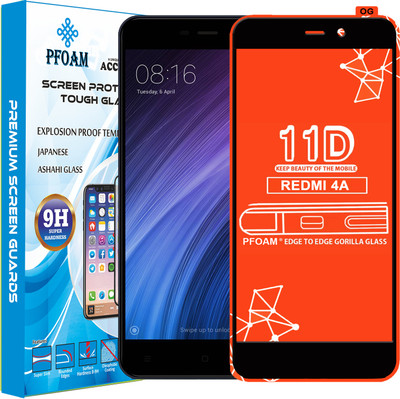 PFOAM Edge To Edge Tempered Glass for Mi Redmi 4A(Pack of 1)