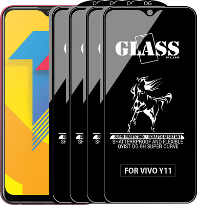 Qyist Edge To Edge Tempered Glass for VIVO Y11(Pack of 4)