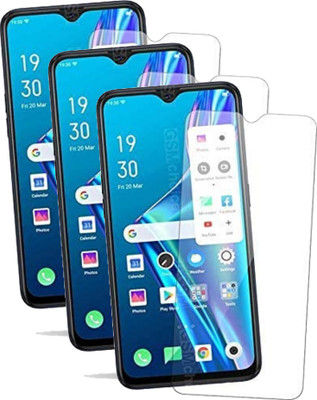 YuviKrissh Edge To Edge Tempered Glass for OPPO A1K(Pack of 3)