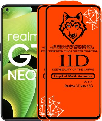 DeepzHub Edge To Edge Tempered Glass for Realme GT Neo 2 5G(Pack of 2)