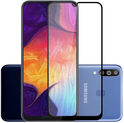 HIE POWER Edge To Edge Tempered Glass for Samsung Galaxy A50-Edge To Edge Coverage(Pack of 1)