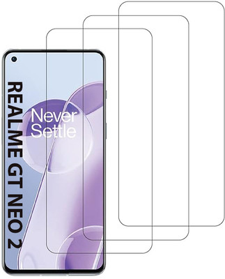 Coberta Case Edge To Edge Tempered Glass for REALME GT NEO 2(Pack of 3)