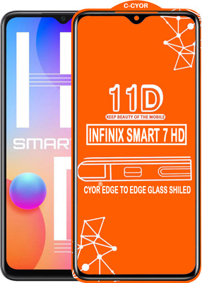 CYOR Edge To Edge Tempered Glass for INFINIX SMART 7 HD(Pack of 1)