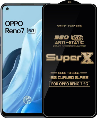 Qyist Edge To Edge Tempered Glass for OPPO RENO 7 5G(Pack of 1)