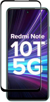 DMJHP Edge To Edge Tempered Glass for Redmi Note 10T(Pack of 1)