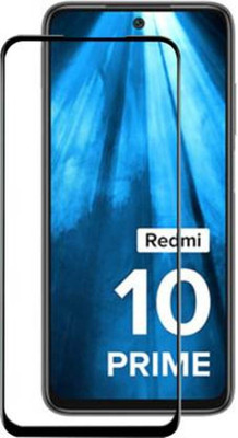 SRT Edge To Edge Tempered Glass for Redmi 10 Prime(Pack of 1)