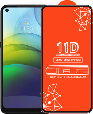 Qyist Edge To Edge Tempered Glass for MOTOROLA G9 POWER(Pack of 1)