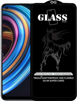 TWIGLO Edge To Edge Tempered Glass for REALME X7(Pack of 1)
