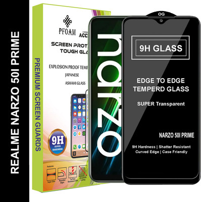 PFOAM Edge To Edge Tempered Glass for REALME NARZO 50I PRIME(Pack of 1)