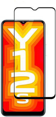 SM Styles Edge To Edge Tempered Glass for Vivo Y12G(Pack of 1)