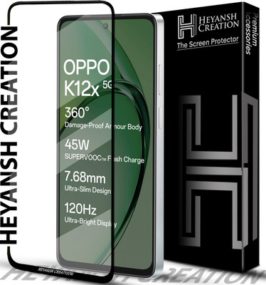 HEYANSH CREATION Edge To Edge Tempered Glass for OPPO K12X 5G(Pack of 1)