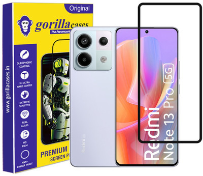 Gorilla Cases Edge To Edge Tempered Glass for REDMI Note 13 Pro 5G(Pack of 1)