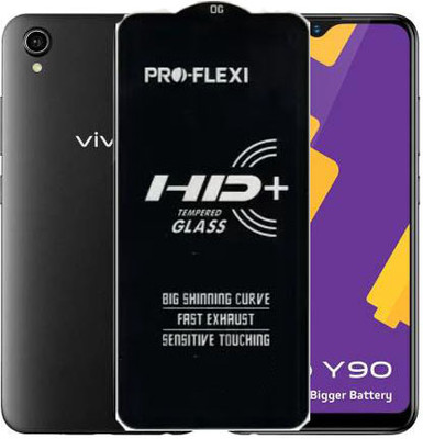 SM Styles Edge To Edge Tempered Glass for Vivo Y90(Pack of 1)