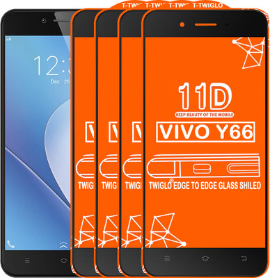 TWIGLO Edge To Edge Tempered Glass for VIVO Y66(Pack of 4)