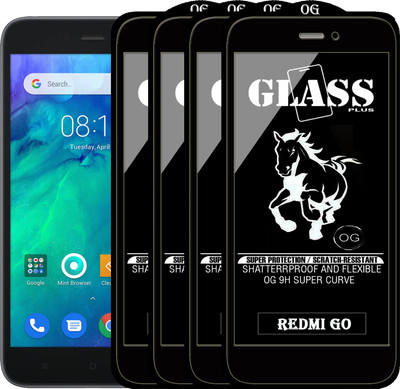 PFOAM Edge To Edge Tempered Glass for REDMI GO(Pack of 4)