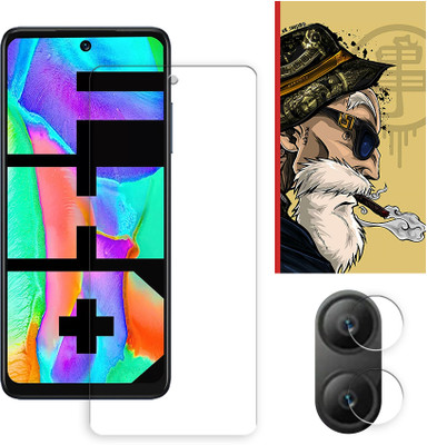 ARBAN Edge To Edge Tempered Glass for Infinix Hot 11 2022 4G Tempered Glass Screen Protector | Anti-Scratch | Edge to Edge Full Coverage | 9H Hardness ( 1 FRONT SCREEN GUARD + 1 CAMERA LENS PROTECTOR + 1 FREE BACK EMBOSSED SKIN001 )(Pack of 1)