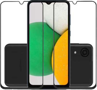 INFINITYWORLD Edge To Edge Tempered Glass for SAMSUNG Galaxy A03 Core(Pack of 2)