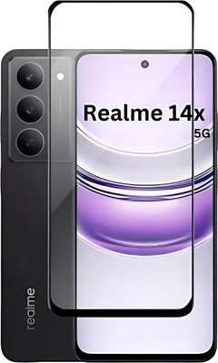 Techforce Edge To Edge Tempered Glass for Realme 14x 5G, Realme 14x(Pack of 1)